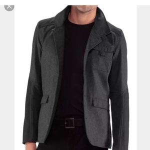 Nau Men's Highline Blazer Caviar Heather Small.